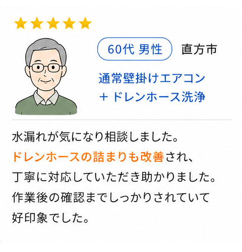 お客様の声（直方市）
